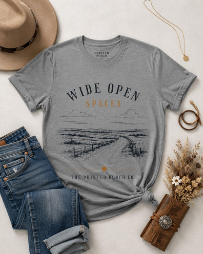 Wide Open Spaces T-Shirt — Scenic Nature Tee