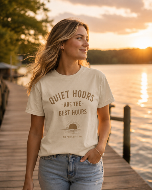 Quiet Hours Are the Best Hours Tee — Adult Staple T-Shirt