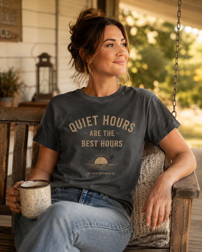 Quiet Hours Are the Best Hours Tee — Adult Staple T-Shirt