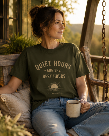 Quiet Hours Are the Best Hours Tee — Adult Staple T-Shirt