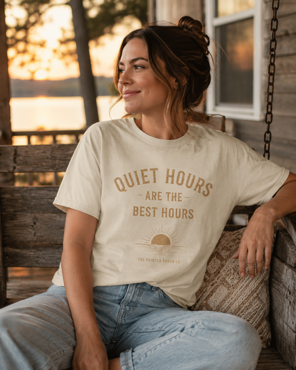 Quiet Hours Are the Best Hours Tee — Adult Staple T-Shirt