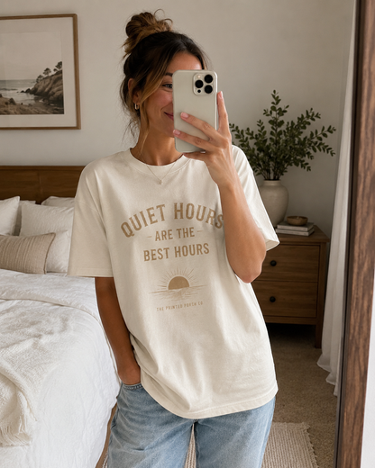 Quiet Hours Are the Best Hours Tee — Adult Staple T-Shirt
