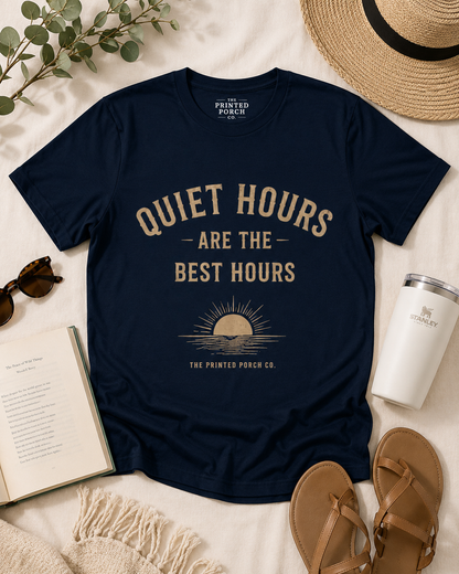Quiet Hours Are the Best Hours Tee — Adult Staple T-Shirt