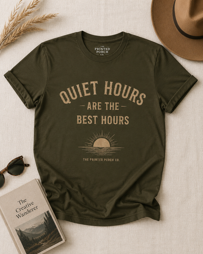 Quiet Hours Are the Best Hours Tee — Adult Staple T-Shirt