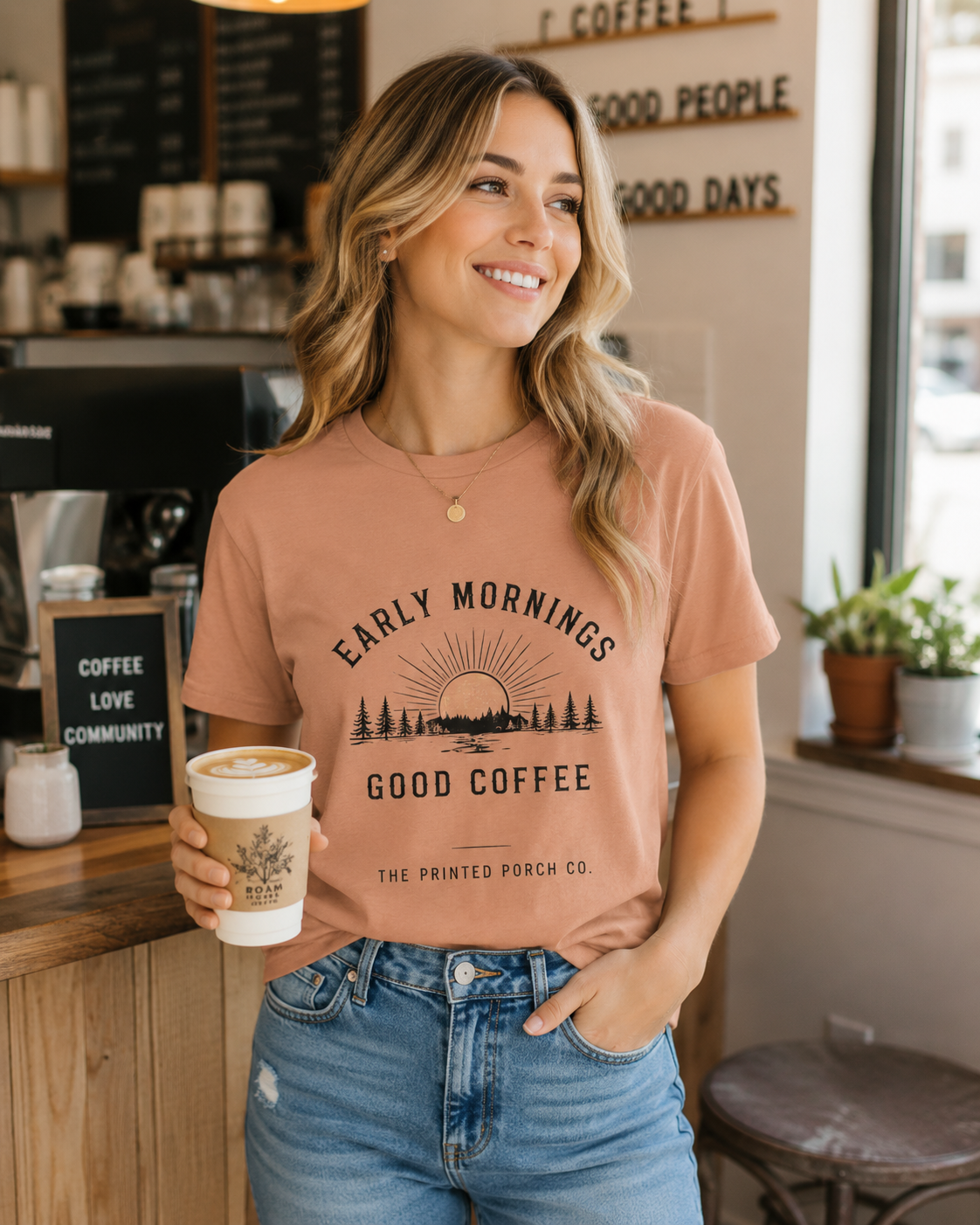 Early Mornings Good Coffee T-Shirt