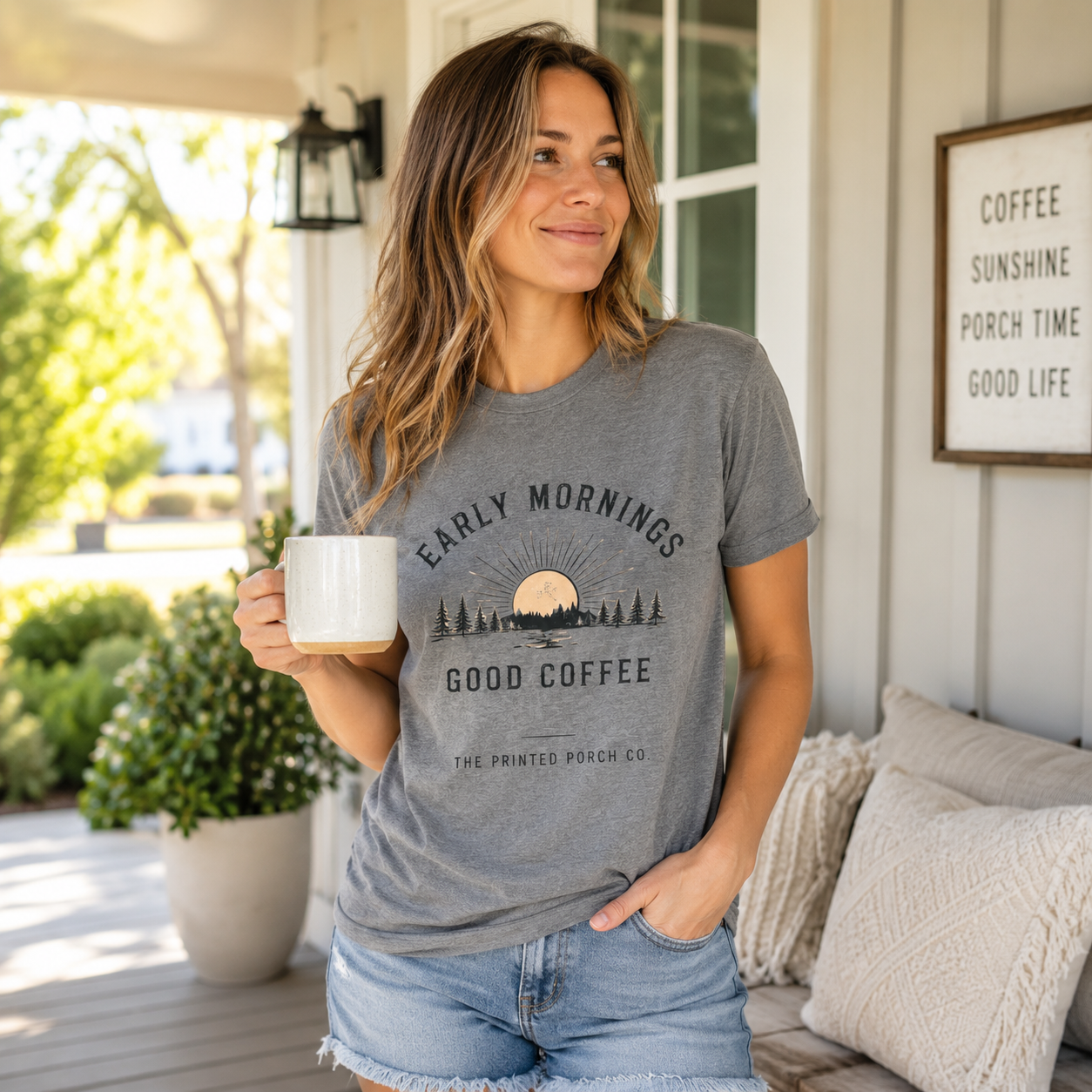 Early Mornings Good Coffee T-Shirt
