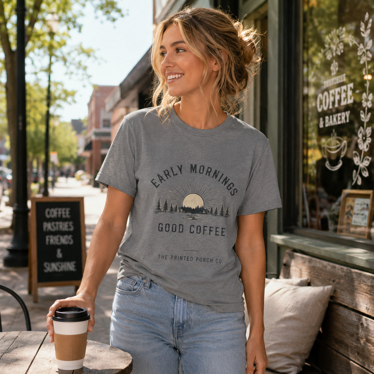 Early Mornings Good Coffee T-Shirt