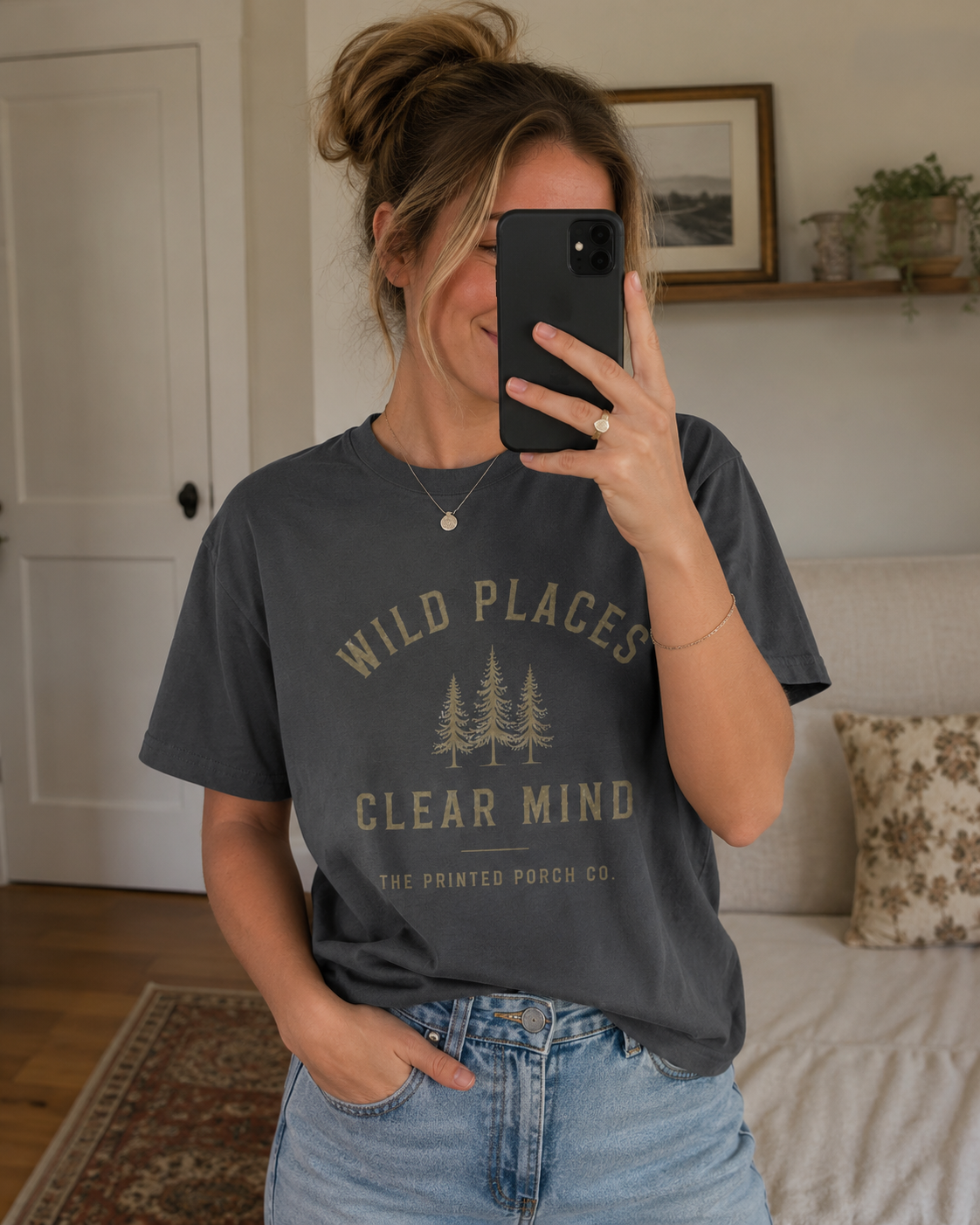 Wild Places Clear Mind Tee — Outdoor Adventure Nature T-Shirt
