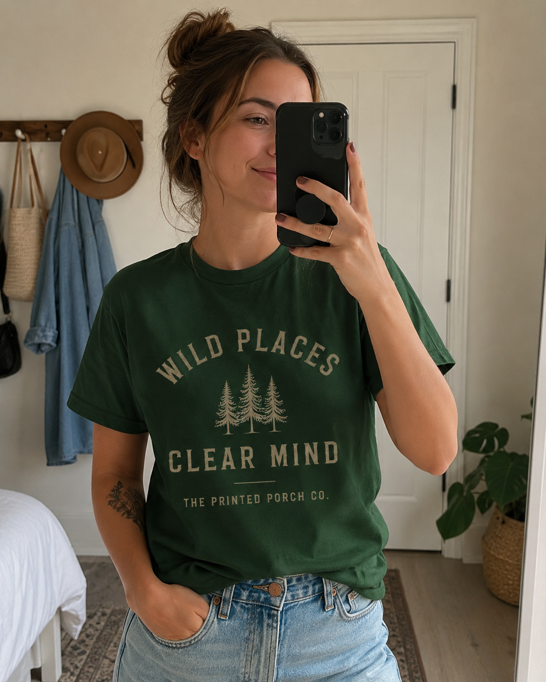 Wild Places Clear Mind Tee — Outdoor Adventure Nature T-Shirt