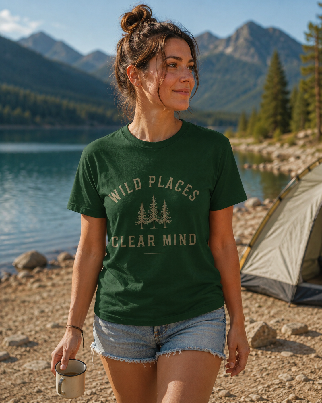 Wild Places Clear Mind Tee — Outdoor Adventure Nature T-Shirt