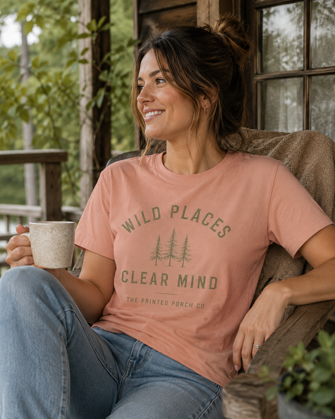 Wild Places Clear Mind Tee — Outdoor Adventure Nature T-Shirt