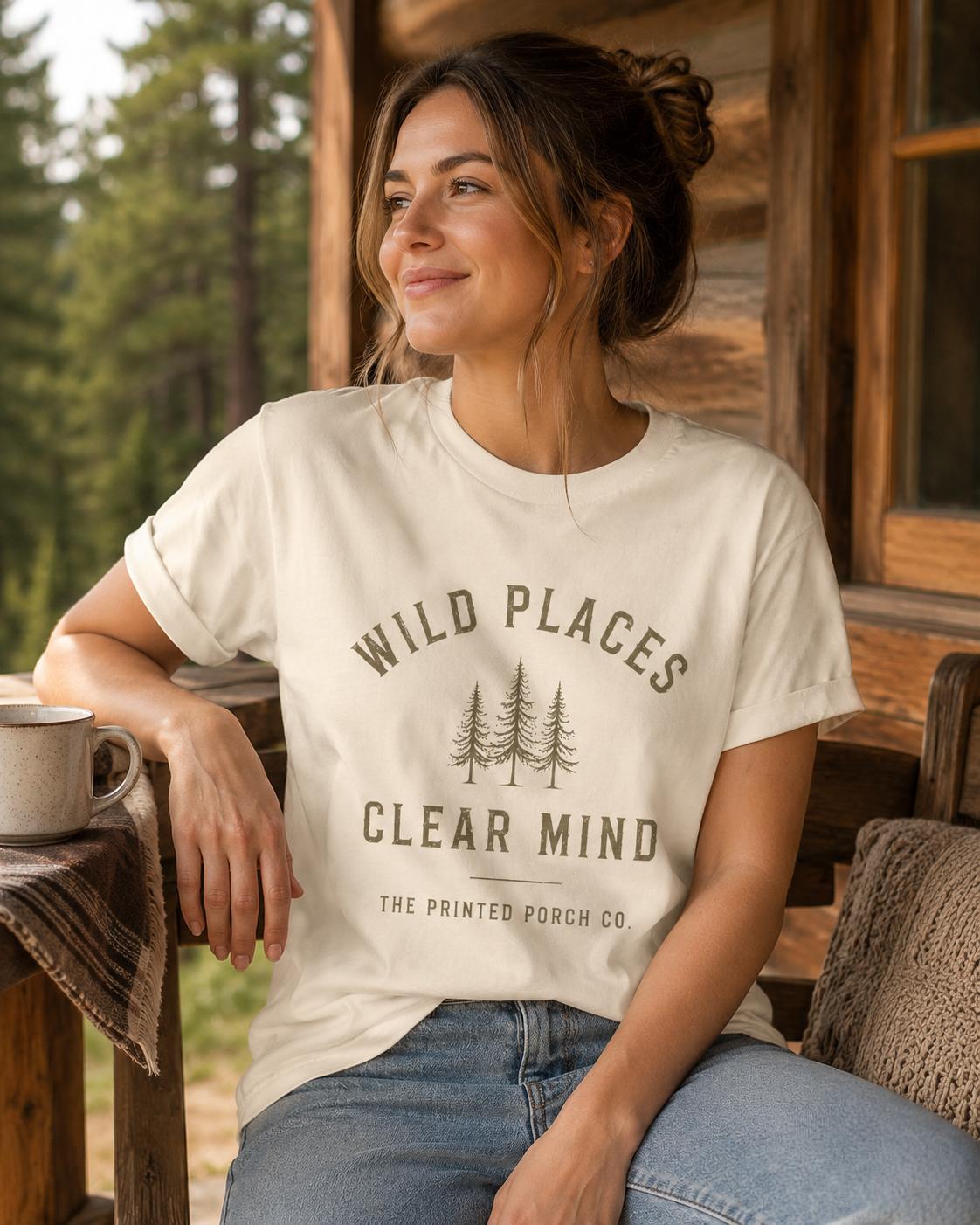 Wild Places Clear Mind Tee — Outdoor Adventure Nature T-Shirt