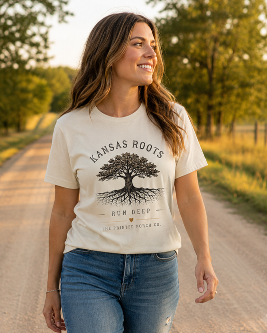 Kansas Roots Run Deep T-Shirt