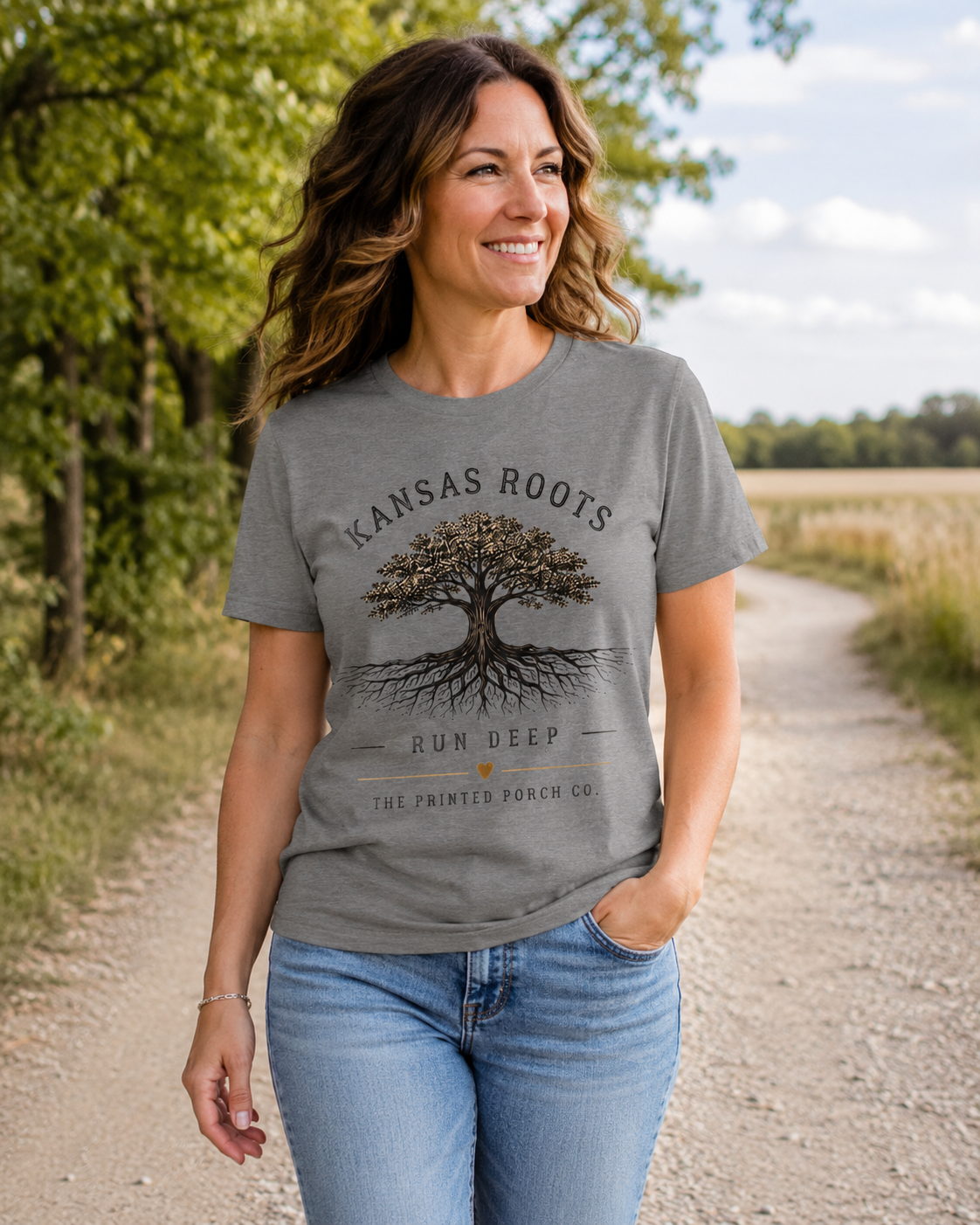 Kansas Roots Run Deep T-Shirt