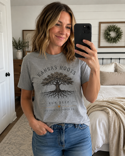 Kansas Roots Run Deep T-Shirt