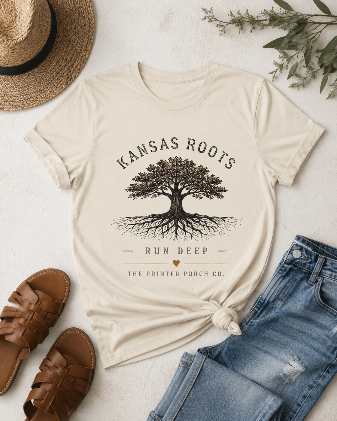 Kansas Roots Run Deep T-Shirt