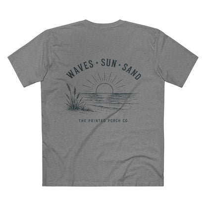 Waves • Sun • Sand Beach T-Shirt — The Printed Porch Co. Graphic Tee