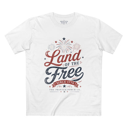 Land of the Free Vintage T-Shirt — Patriotic American Tee