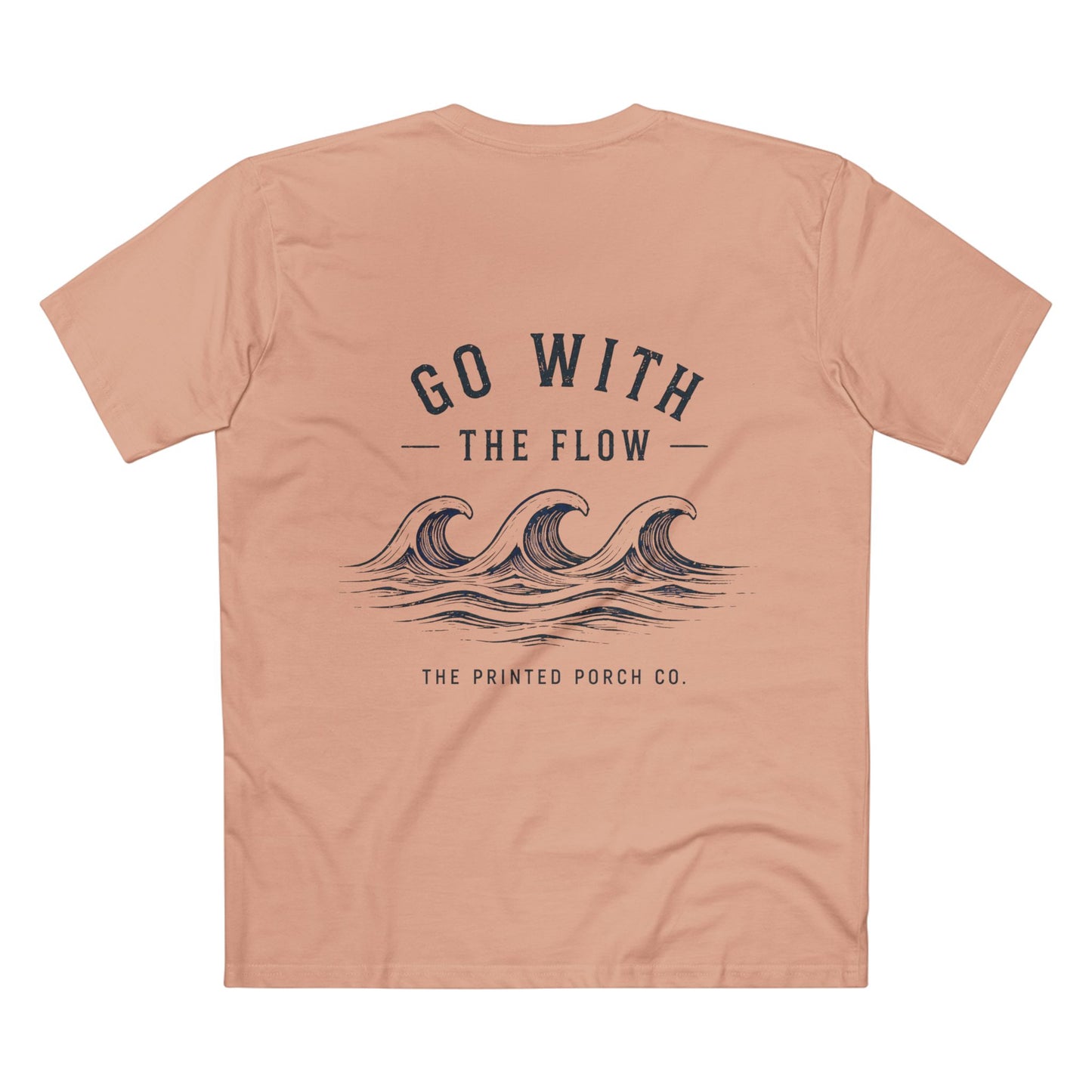 Go With the Flow Shirt | Ocean Wave Beach Graphic Tee