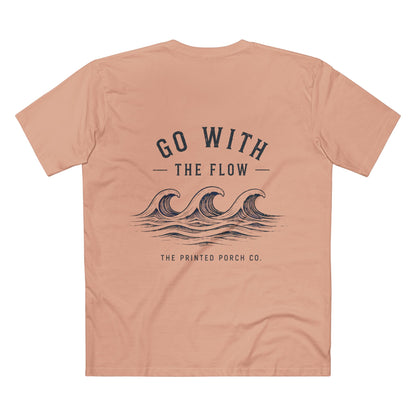 Go With the Flow Shirt | Ocean Wave Beach Graphic Tee