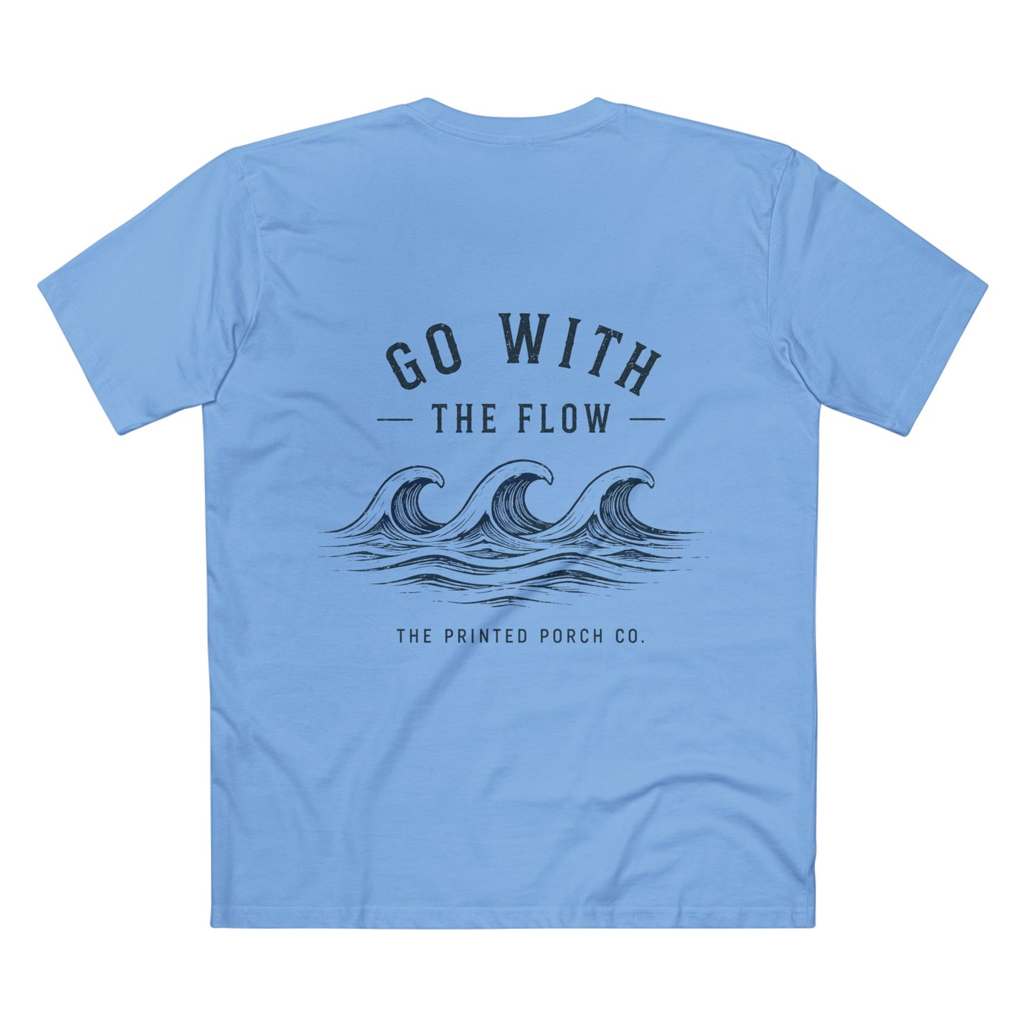 Go With the Flow Shirt | Ocean Wave Beach Graphic Tee