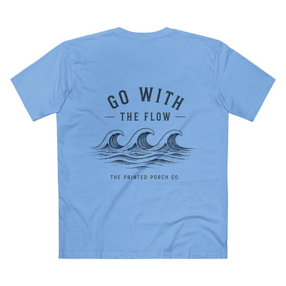 Go With the Flow Shirt | Ocean Wave Beach Graphic Tee