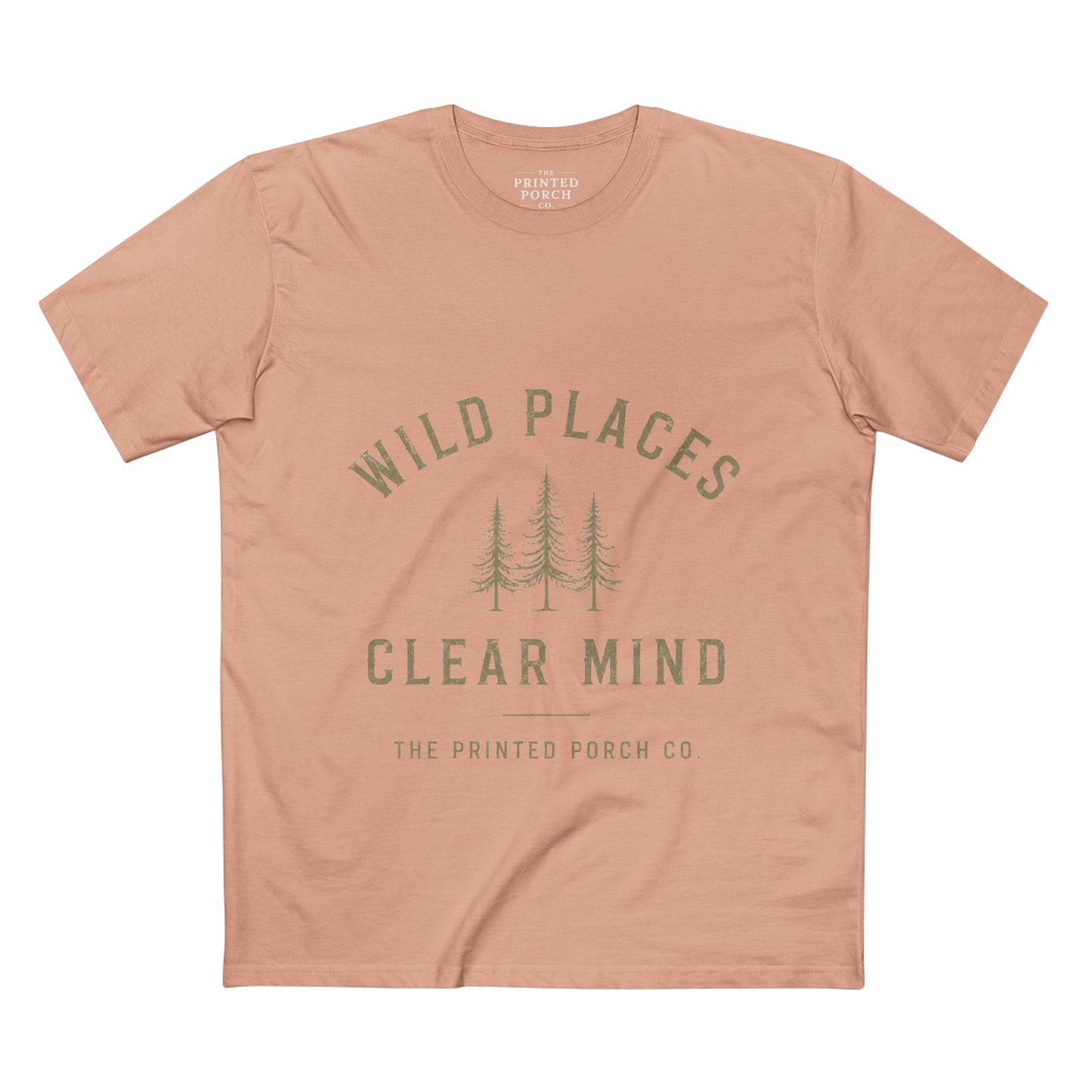 Wild Places Clear Mind Tee — Outdoor Adventure Nature T-Shirt