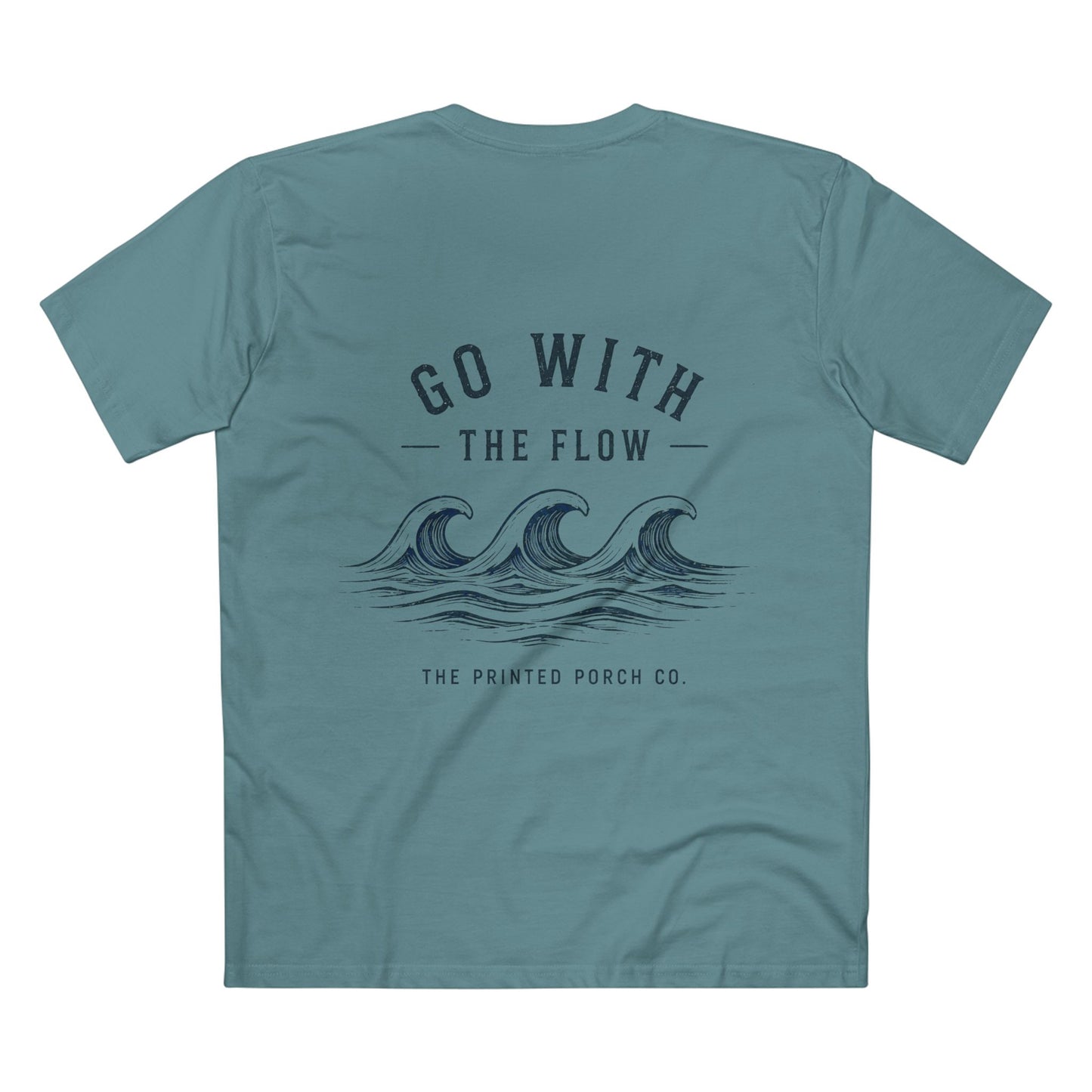 Go With the Flow Shirt | Ocean Wave Beach Graphic Tee