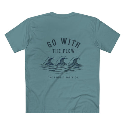 Go With the Flow Shirt | Ocean Wave Beach Graphic Tee