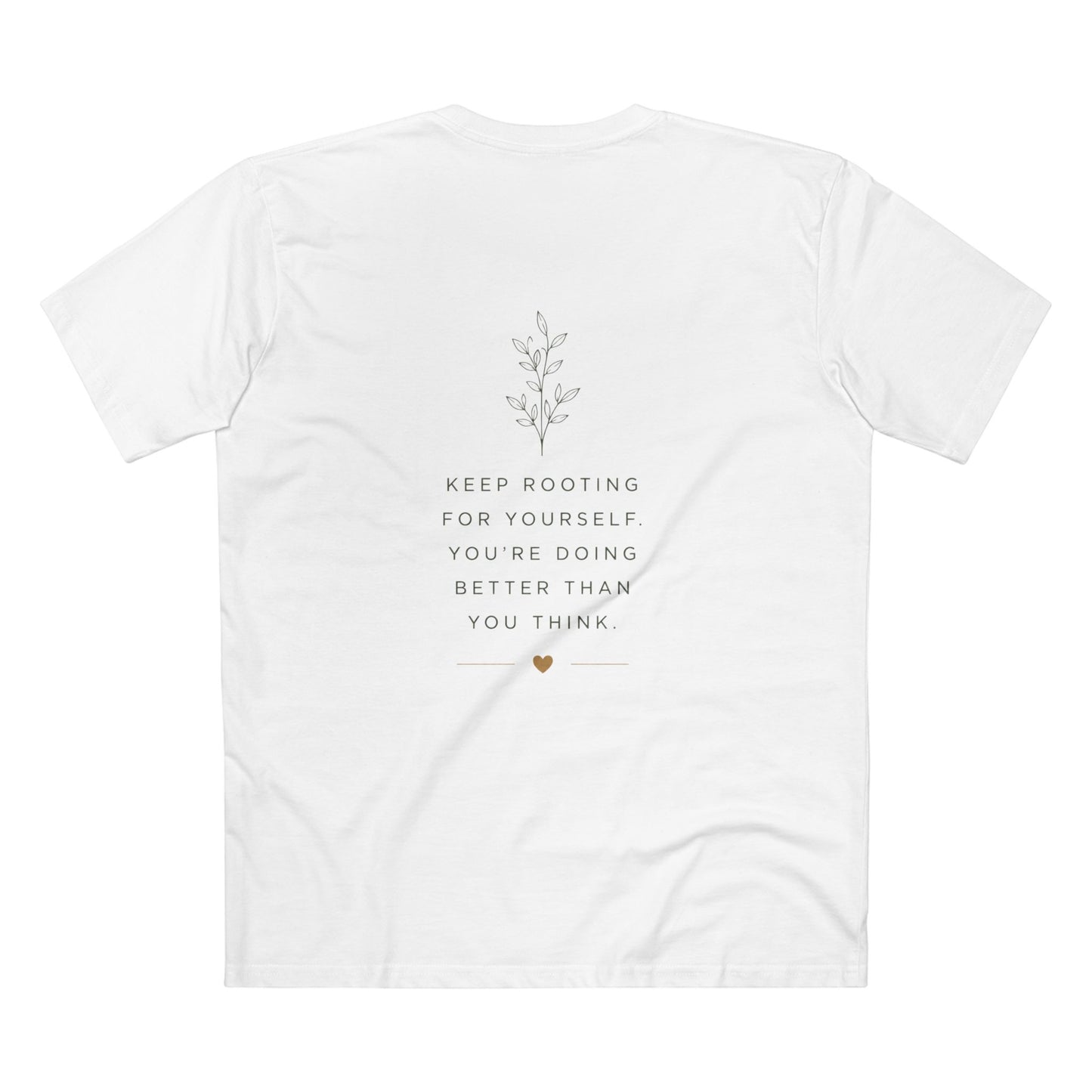 Grow Through What You Go Through Tee — Inspirational Sun & Heart Graphic
