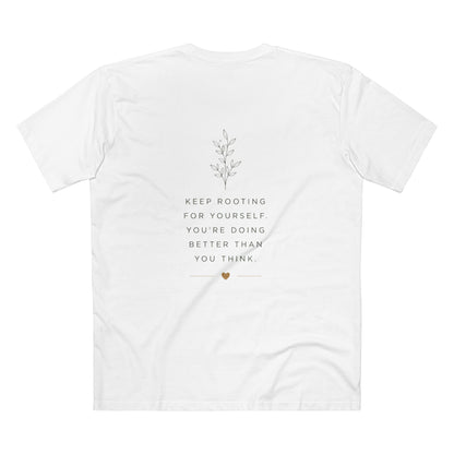 Grow Through What You Go Through Tee — Inspirational Sun & Heart Graphic
