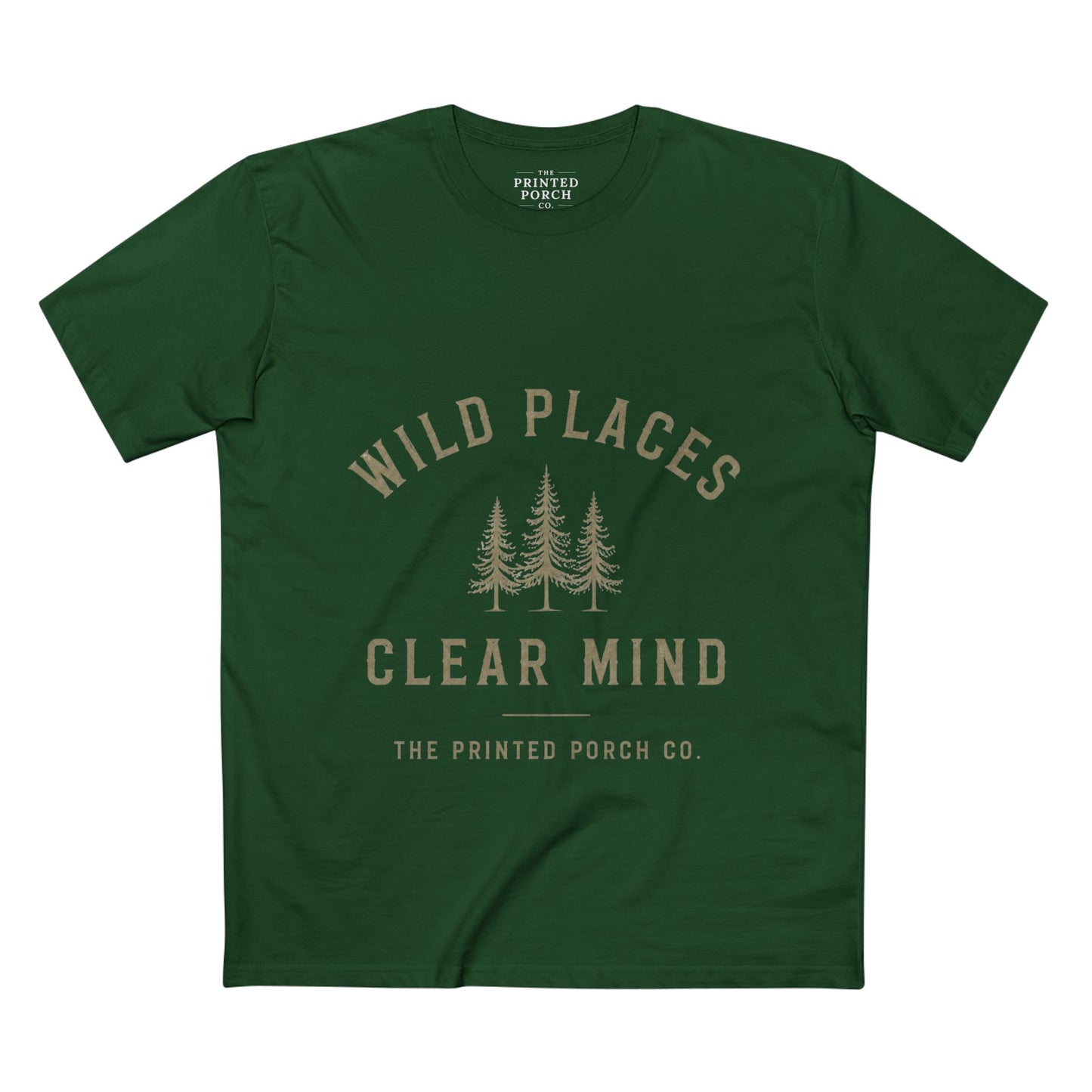 Wild Places Clear Mind Tee — Outdoor Adventure Nature T-Shirt