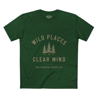 Wild Places Clear Mind Tee — Outdoor Adventure Nature T-Shirt