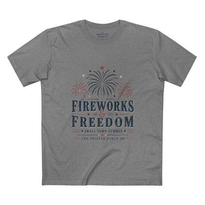 Fireworks & Freedom Tee — Patriotic Fourth of July T-Shirt