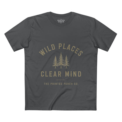 Wild Places Clear Mind Tee — Outdoor Adventure Nature T-Shirt