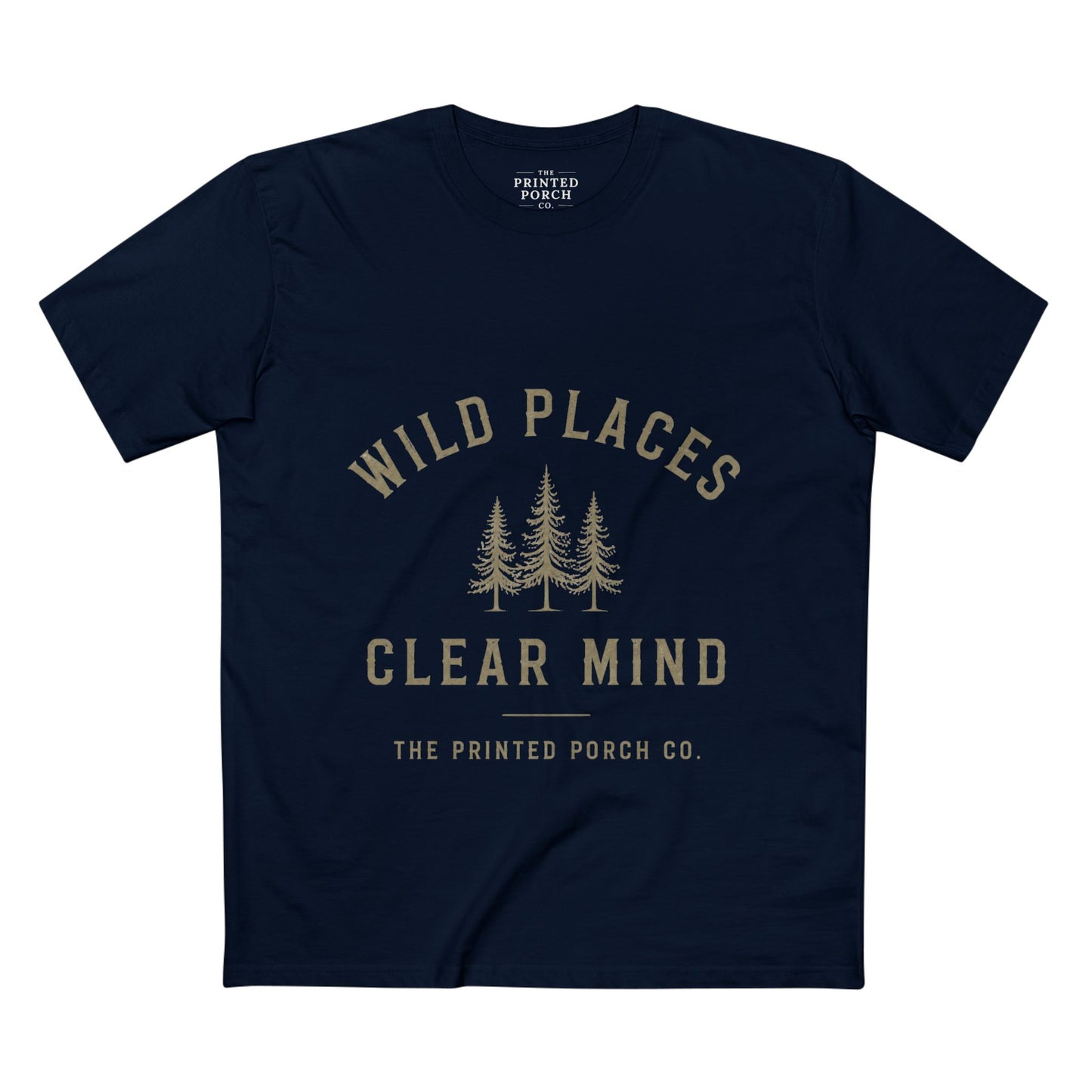 Wild Places Clear Mind Tee — Outdoor Adventure Nature T-Shirt